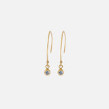 Melee Ball Loop / Light Blue Sapphire By Hiroyo in earrings Category