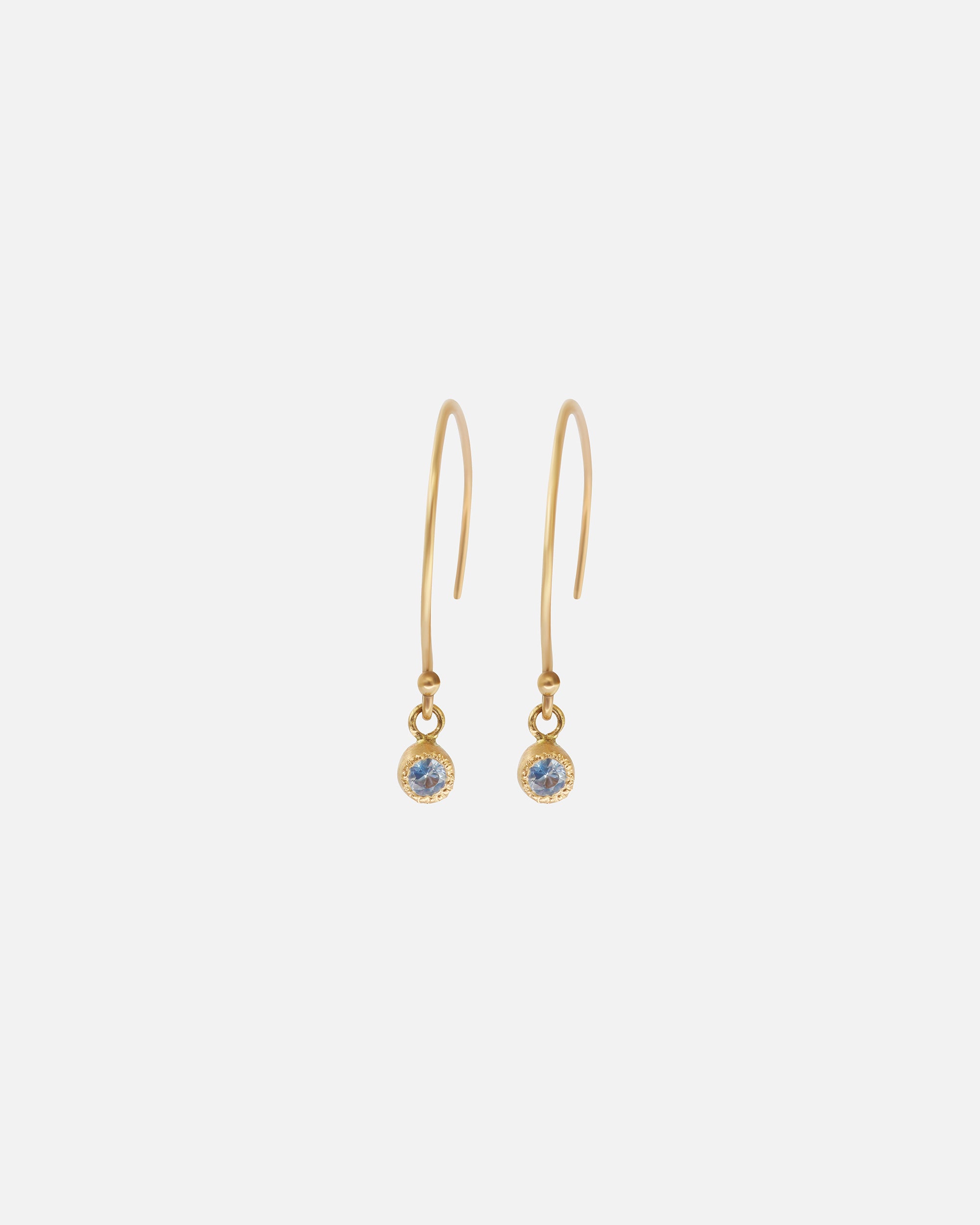 Melee Ball Loop / Light Blue Sapphire By Hiroyo in earrings Category