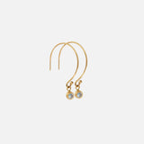 Melee Ball Loop / Light Blue Sapphire By Hiroyo in earrings Category