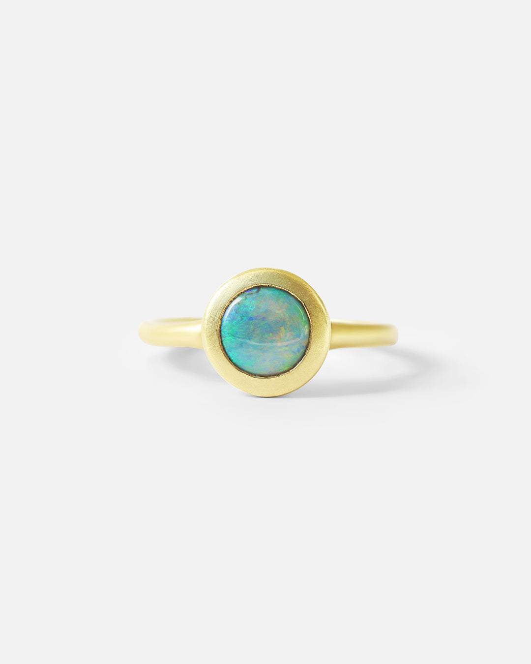 Nugget / Crystal Lighting Ridge Opal Ring By Hiroyo in rings Category