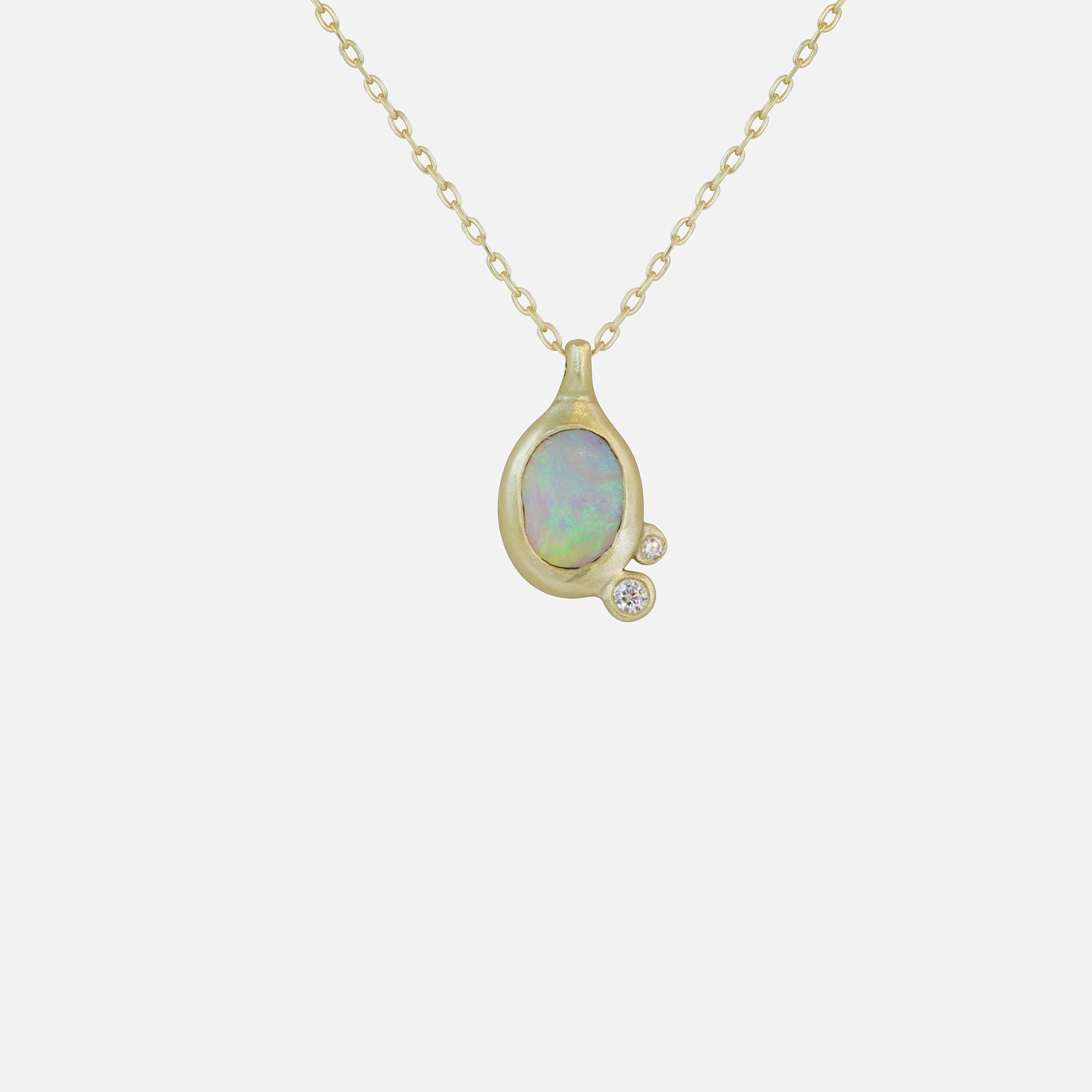 Nugget with Melee Diamonds / Pendant By fitzgerald jewelry in pendants Category
