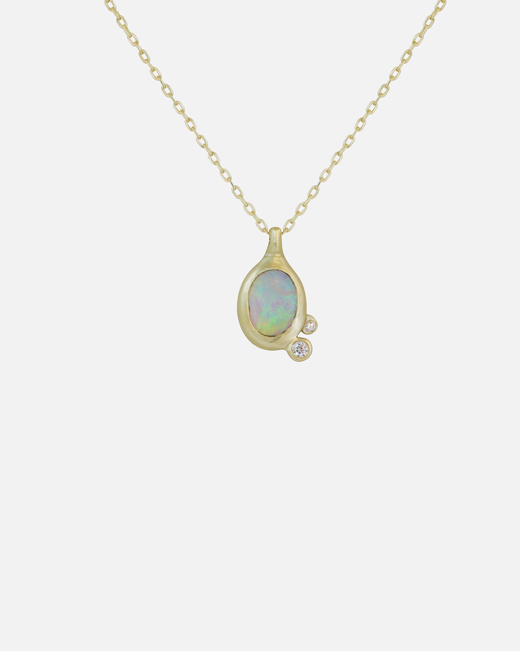 Nugget with Melee Diamonds / Pendant By fitzgerald jewelry