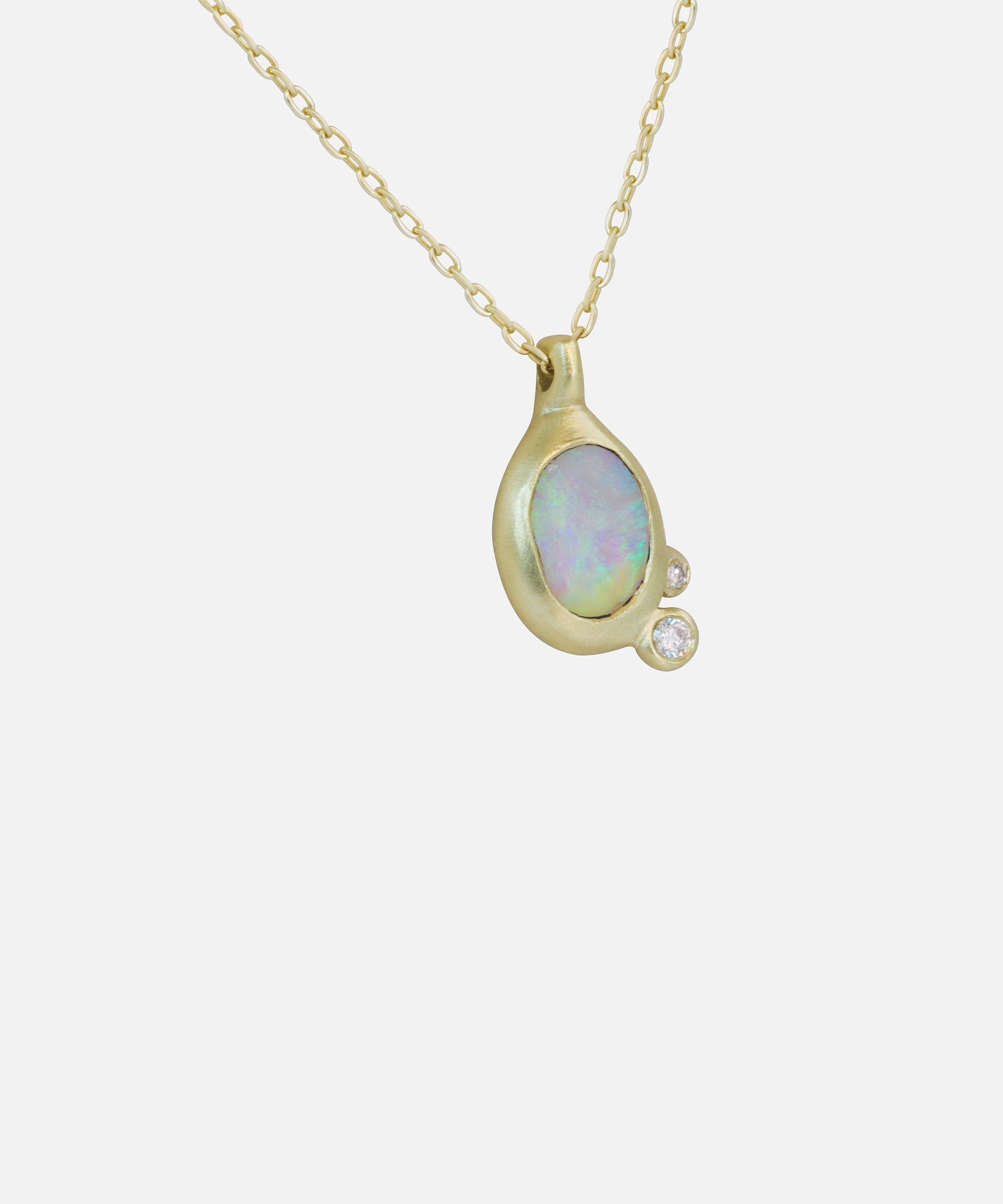 Nugget with Melee Diamonds / Pendant By fitzgerald jewelry