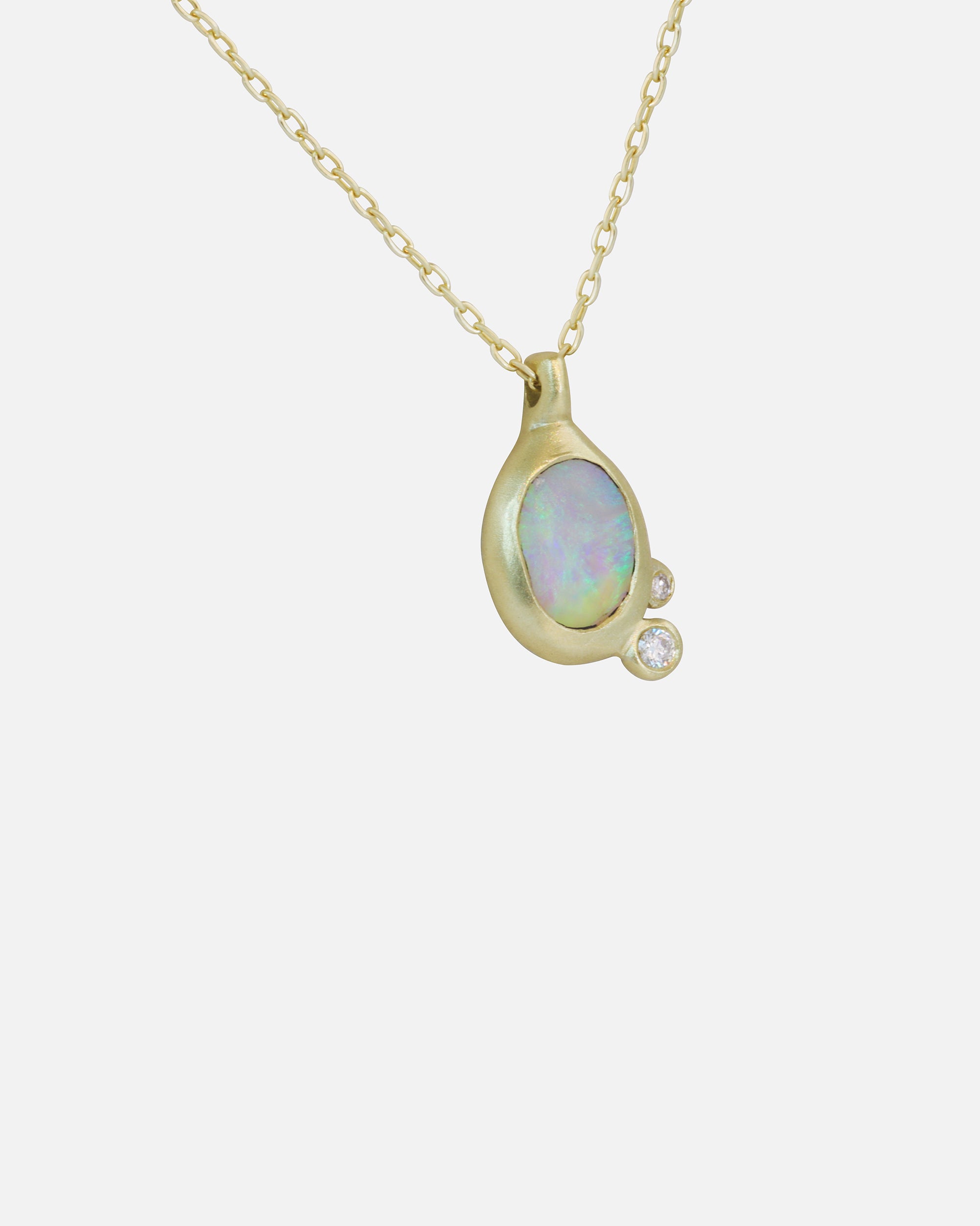 Nugget with Melee Diamonds / Pendant By fitzgerald jewelry