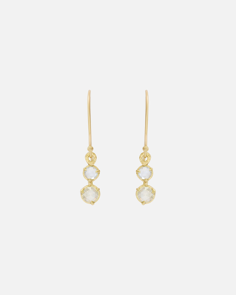 Silk / Rose Cut Diamond + Sapphire Earrings By Hiroyo in earrings Category
