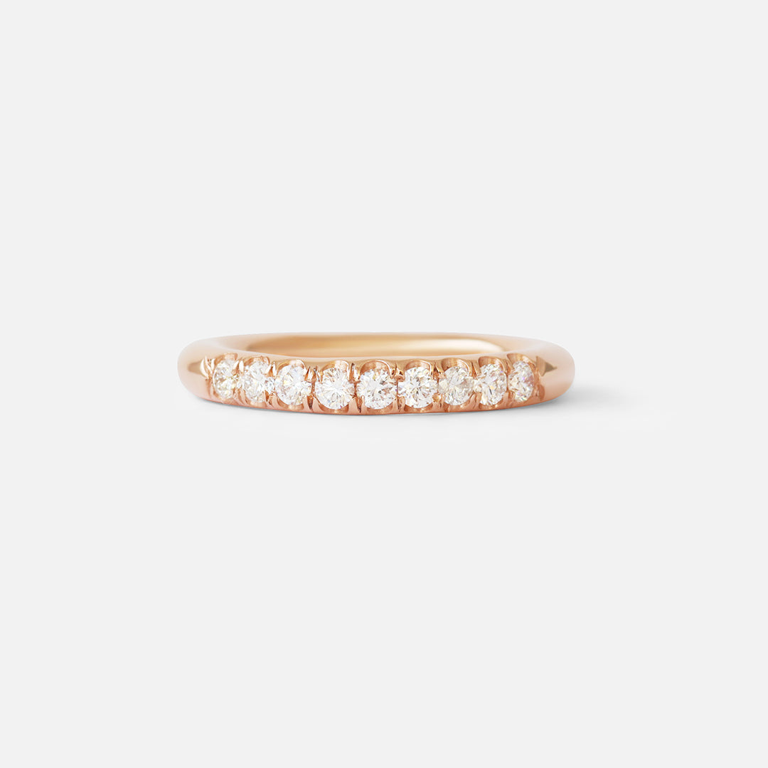 Round Band / Pave 9 Diamonds By Hiroyo