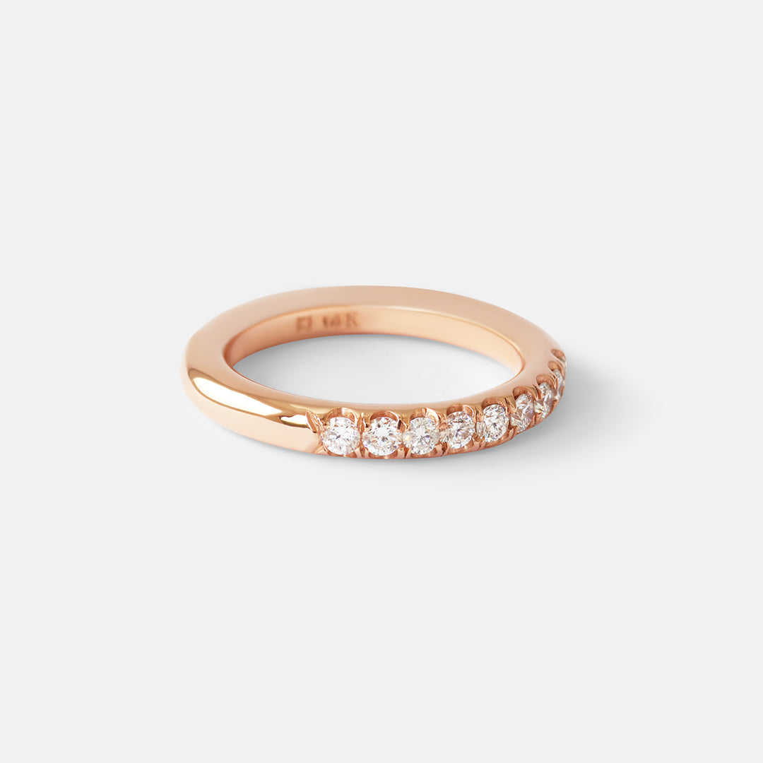Round Band / Pave 9 Diamonds By Hiroyo in WEDDING Category