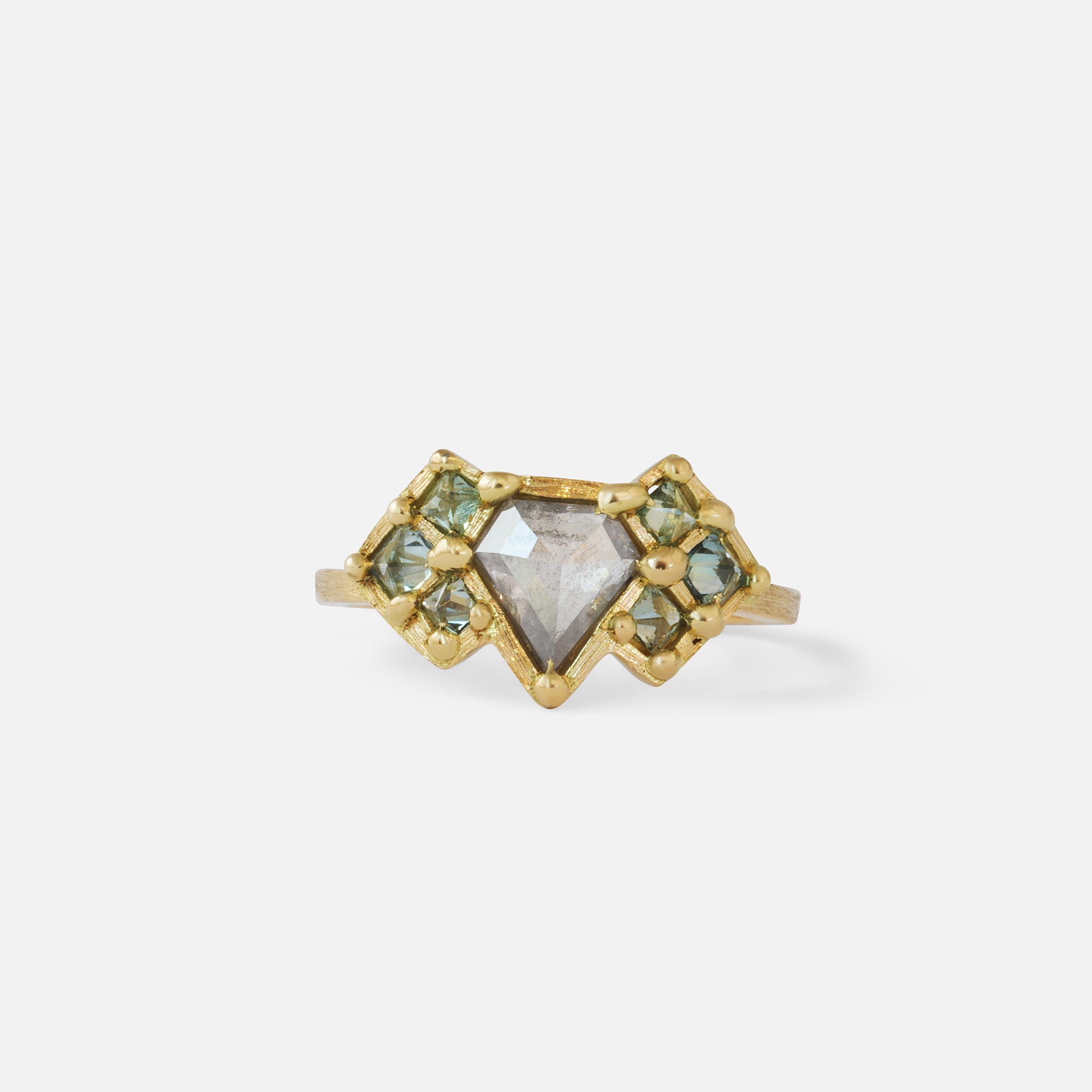 Silk / Pyramid Pentagon Ring By Hiroyo in ENGAGEMENT Category