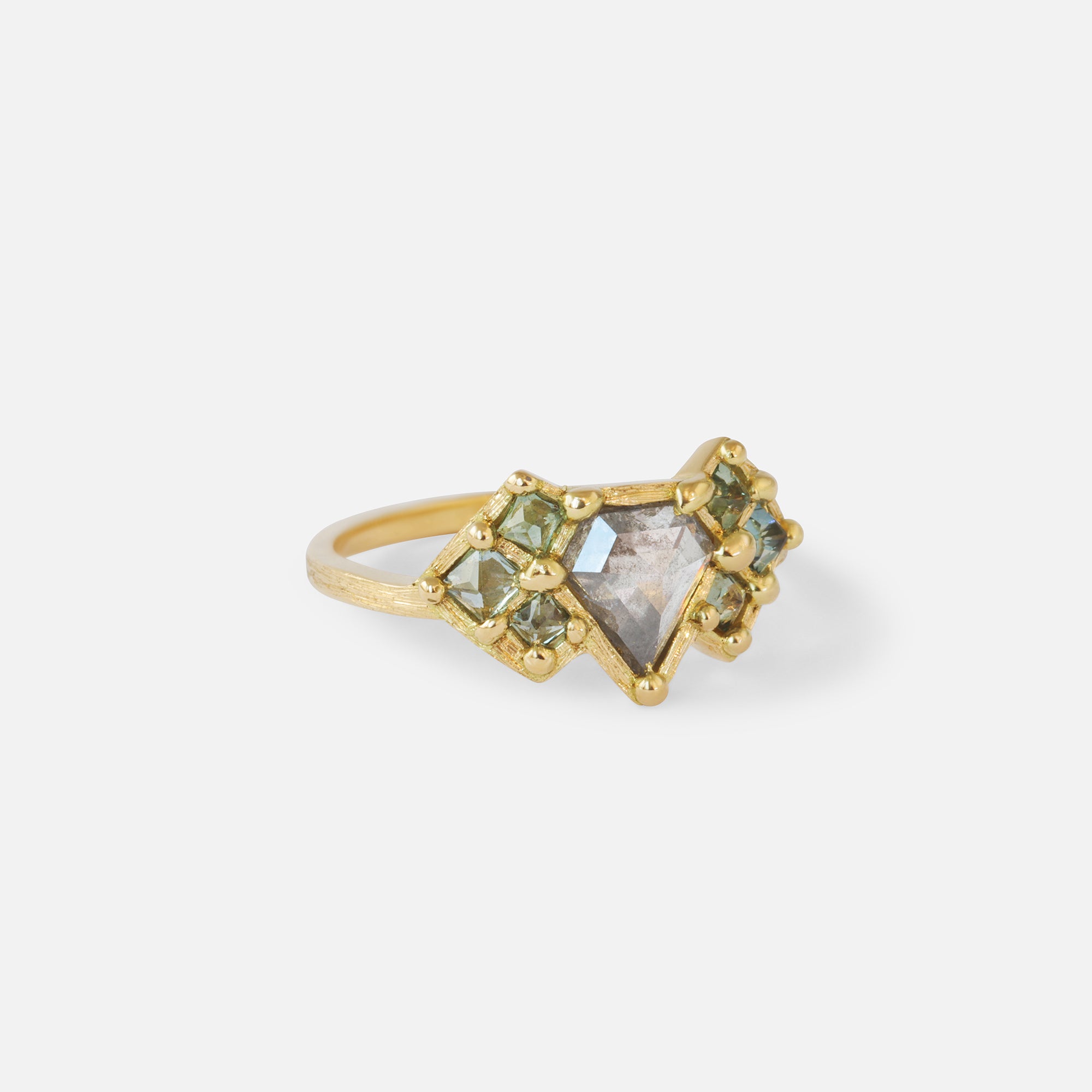 Silk / Pyramid Pentagon Ring By Hiroyo in ENGAGEMENT Category