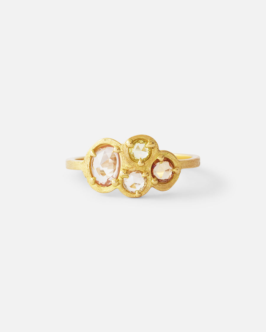 Silk / Multicolored Sapphire Ring By Hiroyo in ENGAGEMENT Category