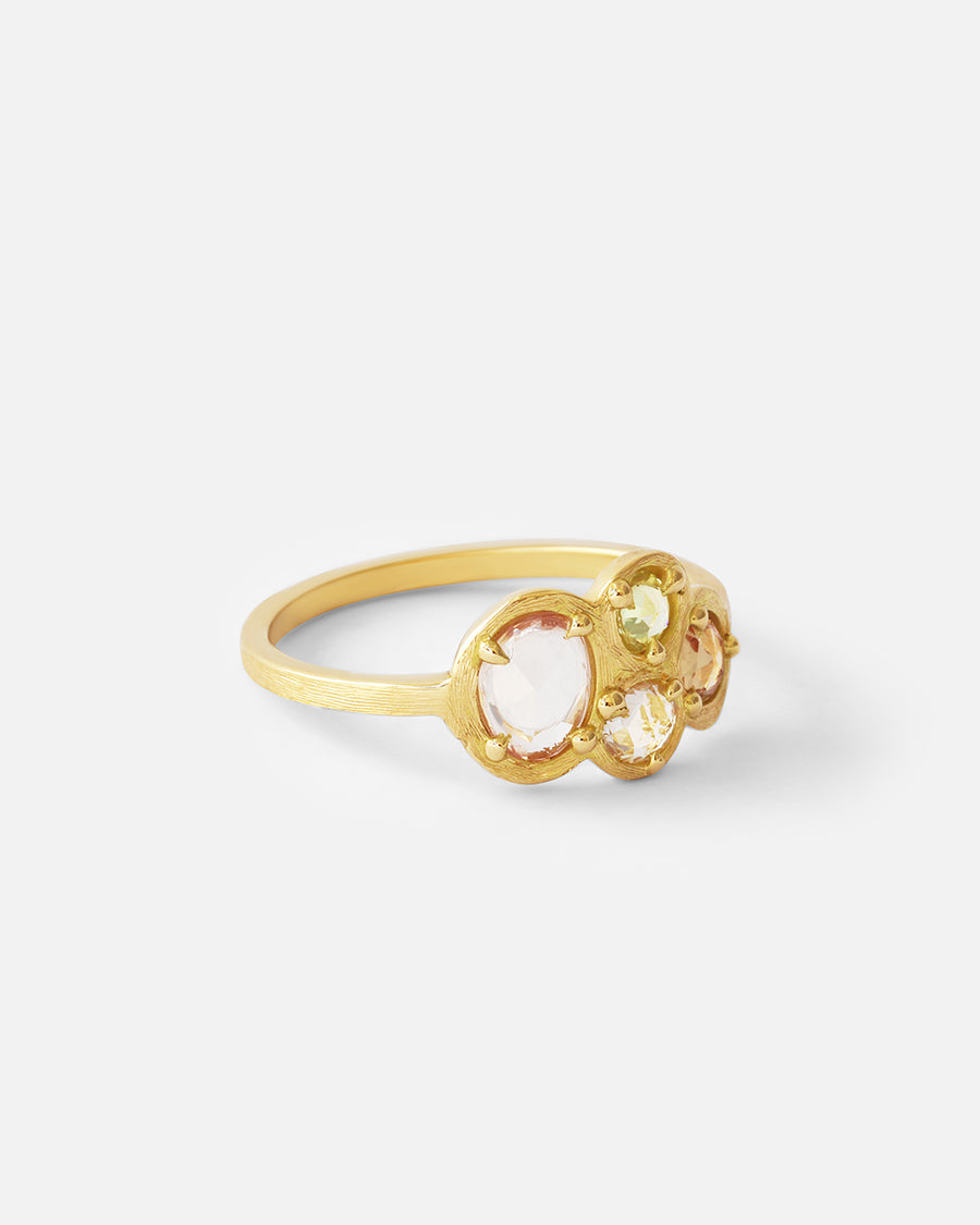 Silk / Multicolored Sapphire Ring By Hiroyo in ENGAGEMENT Category