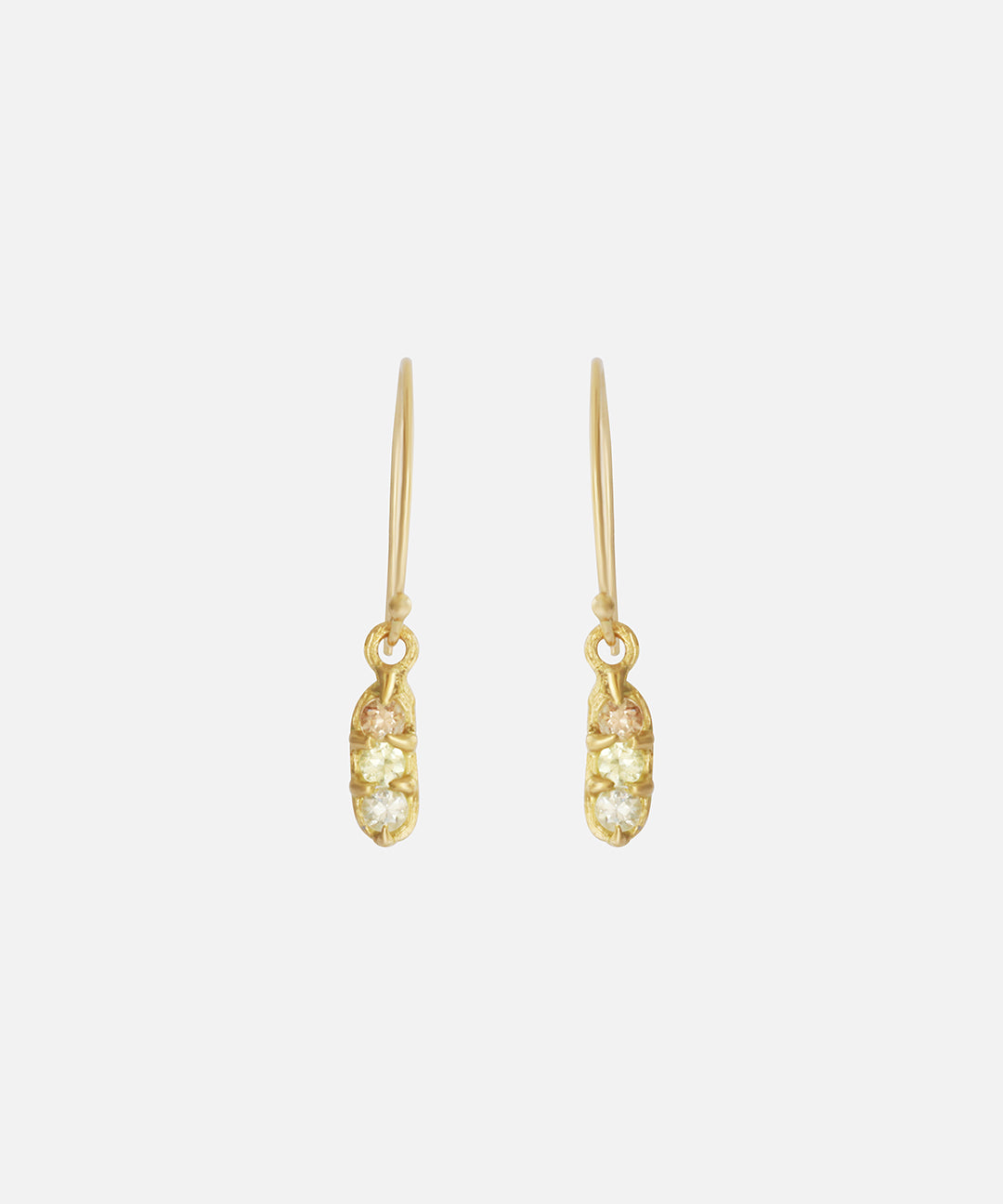 Silk / Sugar Candy Sapphire Earrings By Hiroyo