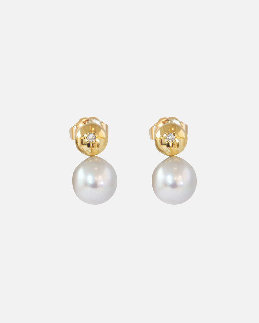 Umi / Round Akoya Pearl Earrings By Hiroyo in earrings Category