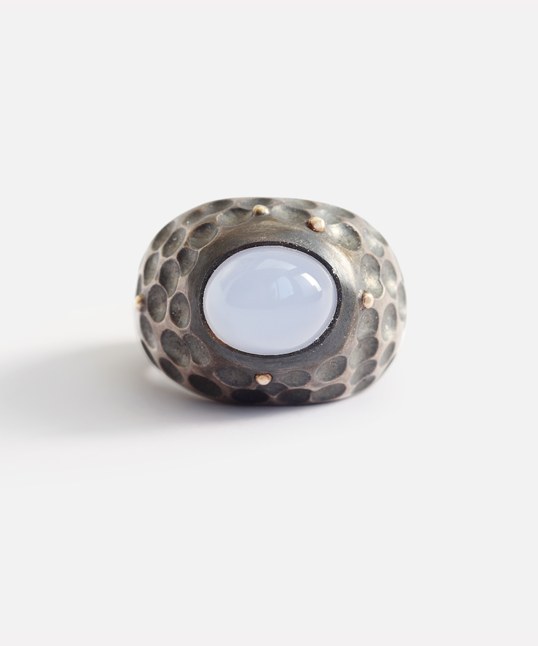 Honeycomb / Chalcedony Ring By fitzgerald jewelry