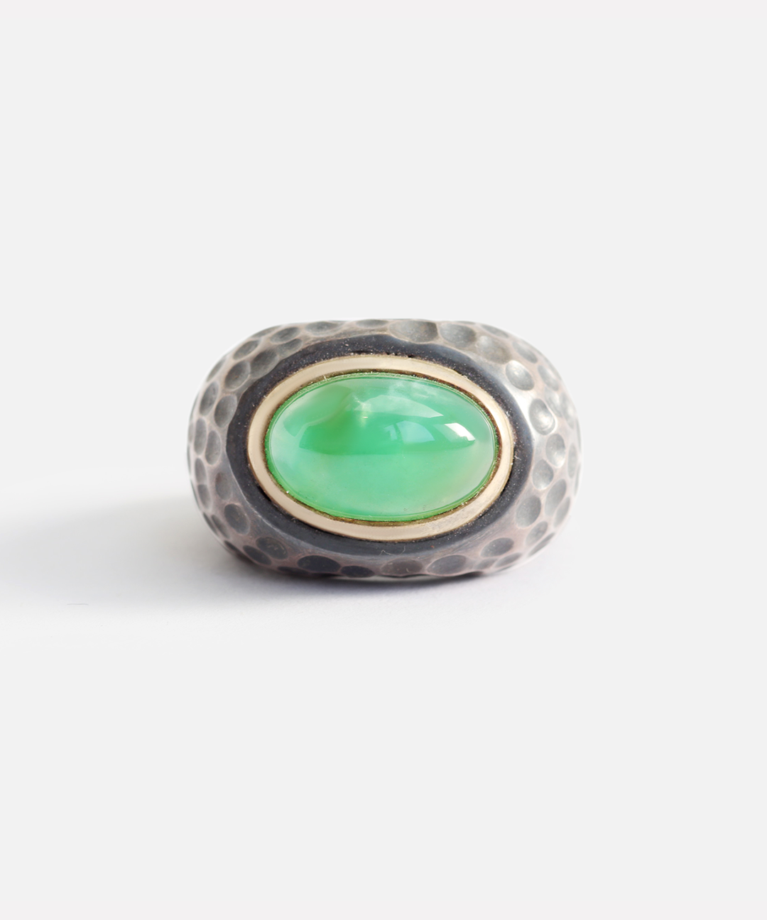 Honeycomb / Chrysoprase Ring By fitzgerald jewelry