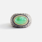 Honeycomb / Chrysoprase Ring By fitzgerald jewelry