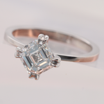 Ash / Asscher Cut Diamond Ring By fitzgerald jewelry