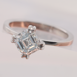 Ash / Asscher Cut Diamond Ring By fitzgerald jewelry
