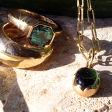 Blue and Green Tourmaline Ring By Bree Altman in ENGAGEMENT Category