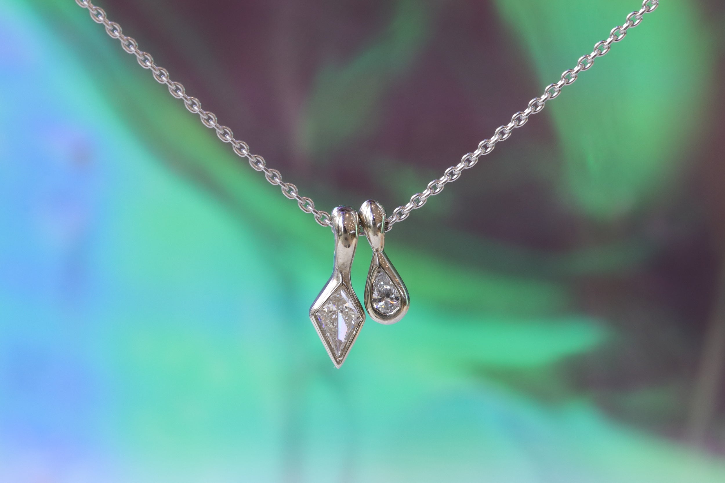 Diamond Duo / Pendant By fitzgerald jewelry in pendants Category