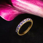 Dew / 3mm Purple Sapphire Ring By Hiroyo