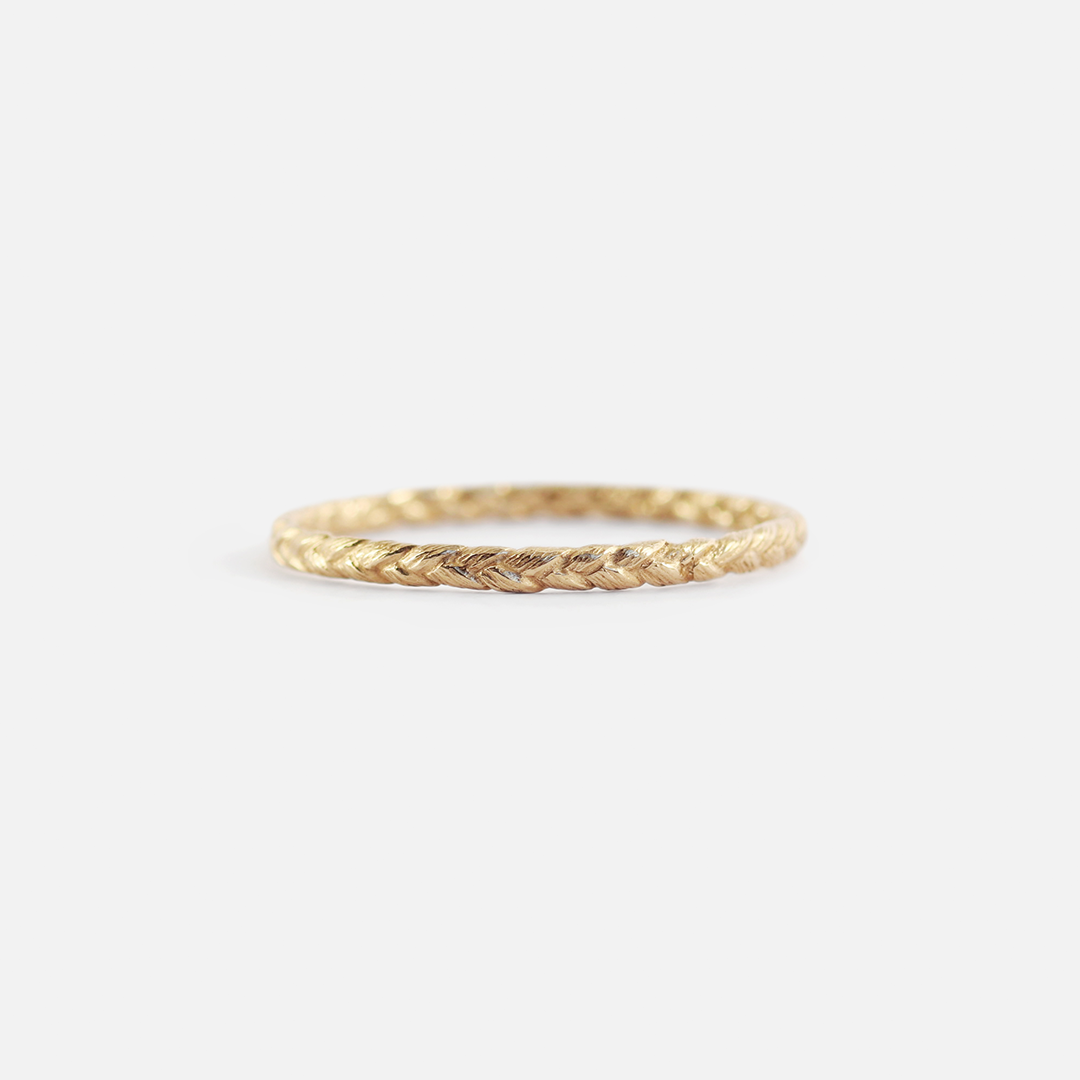 Braid Ring / Small By Katrina La Penne in rings Category