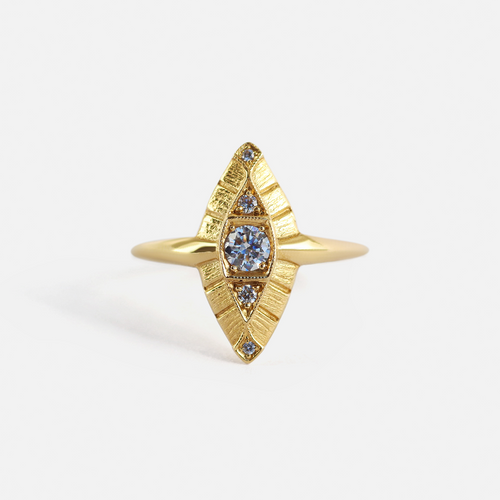 Flapper Ring / White Diamonds By Katrina La Penne in ENGAGEMENT Category