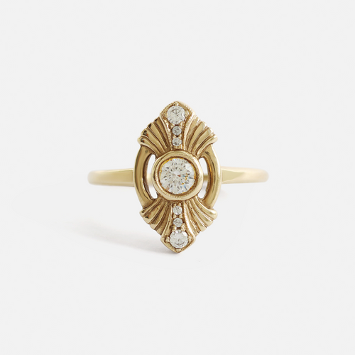Gatsby Ring / White Diamonds By Katrina La Penne in ENGAGEMENT Category