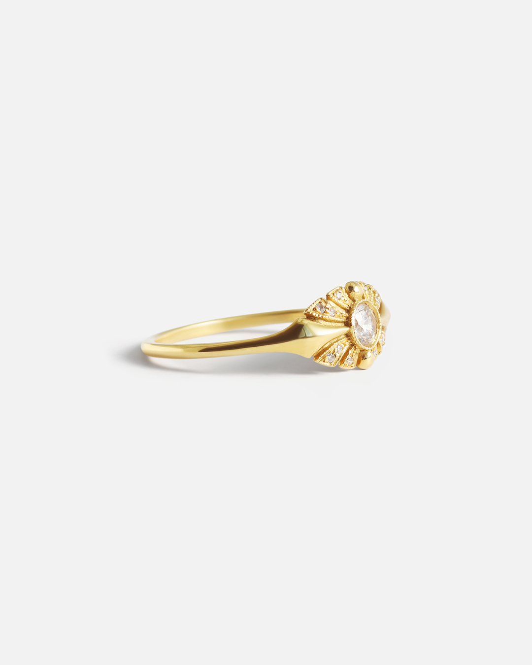 Sunrise Ring / White Diamonds By Katrina La Penne