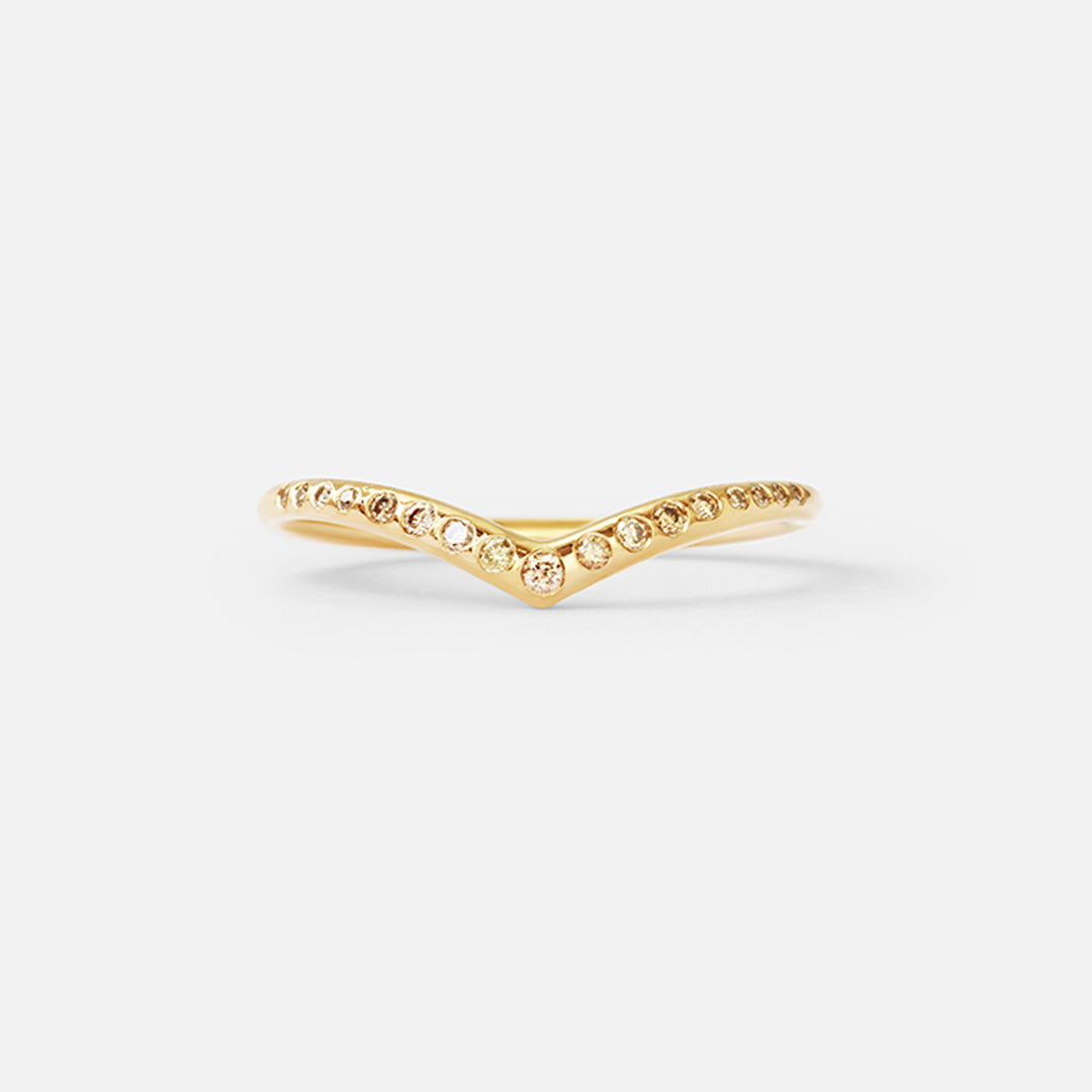 Archer Ring / Champagne Diamonds By Katrina La Penne in WEDDING Category