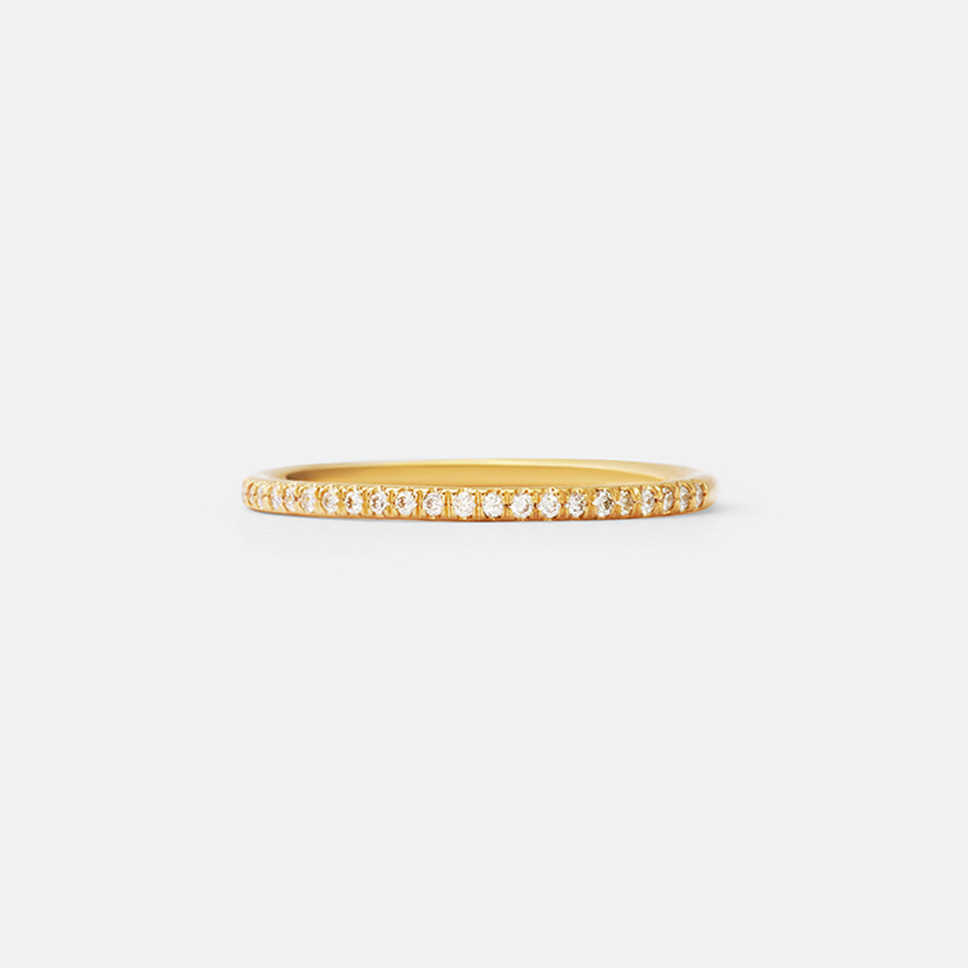 Half Halo Ring / White Diamonds By Katrina La Penne in WEDDING Category