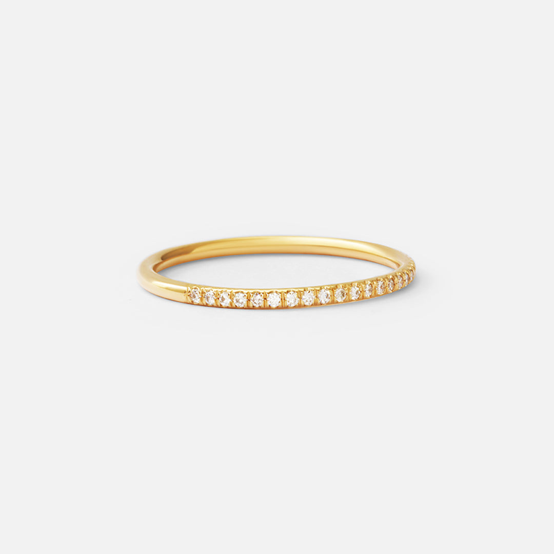 Half Halo Ring / White Diamonds By Katrina La Penne in WEDDING Category
