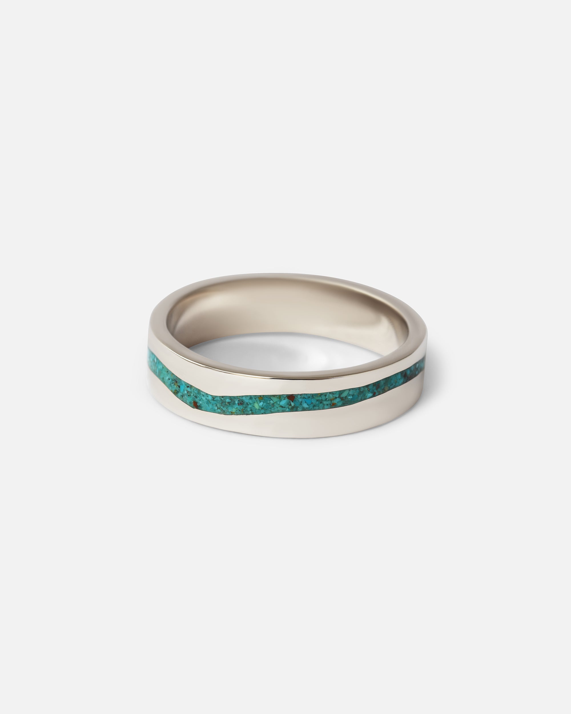 River Inlay Band By Kestrel Dillon in Wedding Bands Category