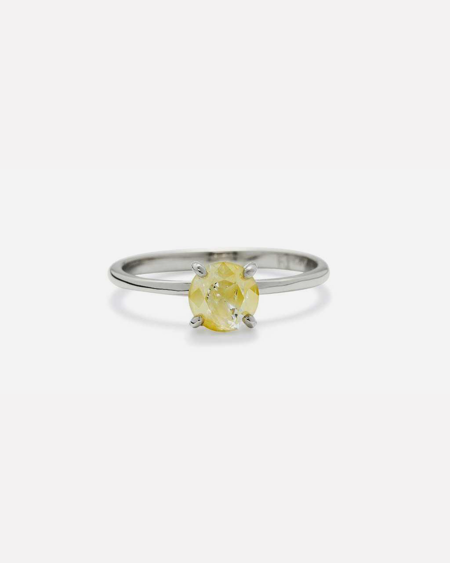 Lara / Fancy Yellow Diamond Ring By fitzgerald jewelry in ENGAGEMENT Category