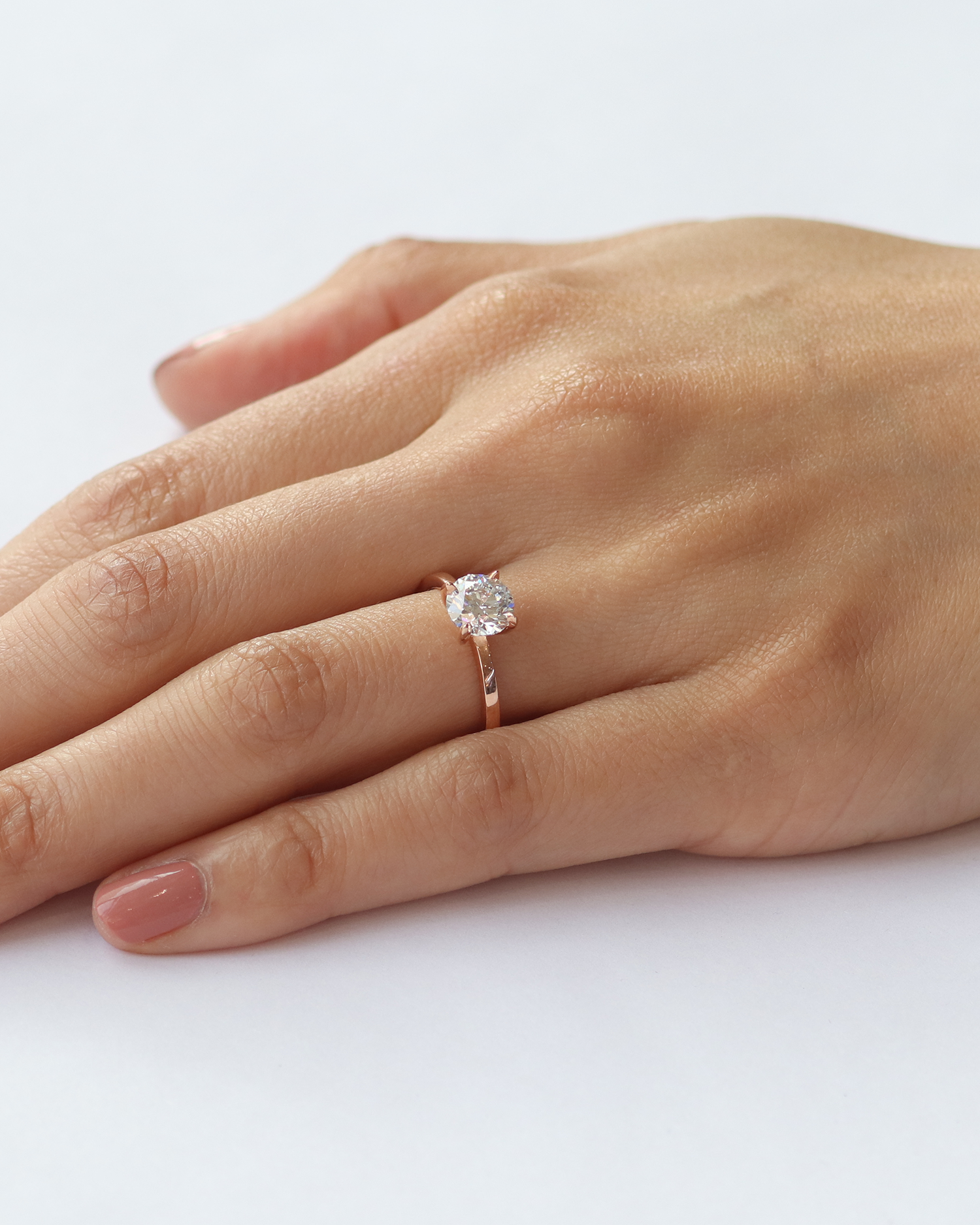 Lara / Flat Band By fitzgerald jewelry in ENGAGEMENT Category