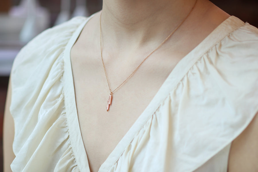 Lightning Bolt / Single Large By fitzgerald jewelry in pendants Category