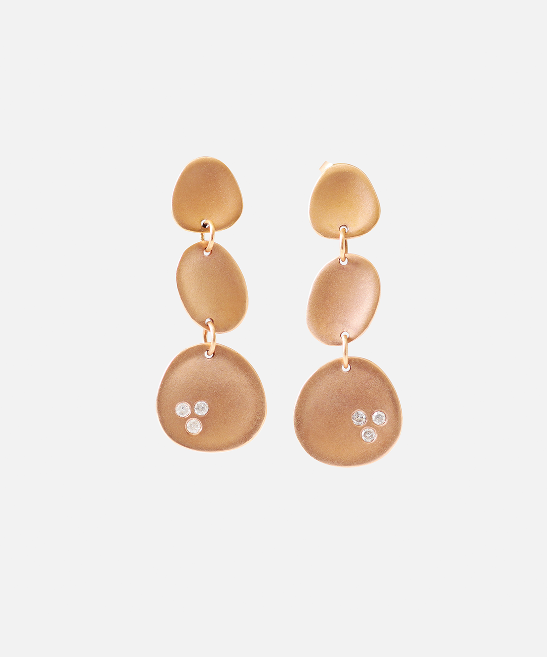 Leaf / Long 3 Leaves Earrings By Hiroyo