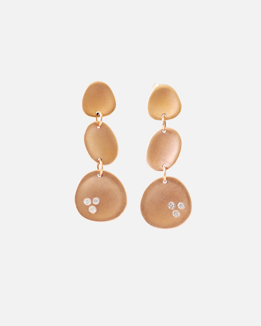 Leaf / Long 3 Leaves Earrings By Hiroyo in earrings Category