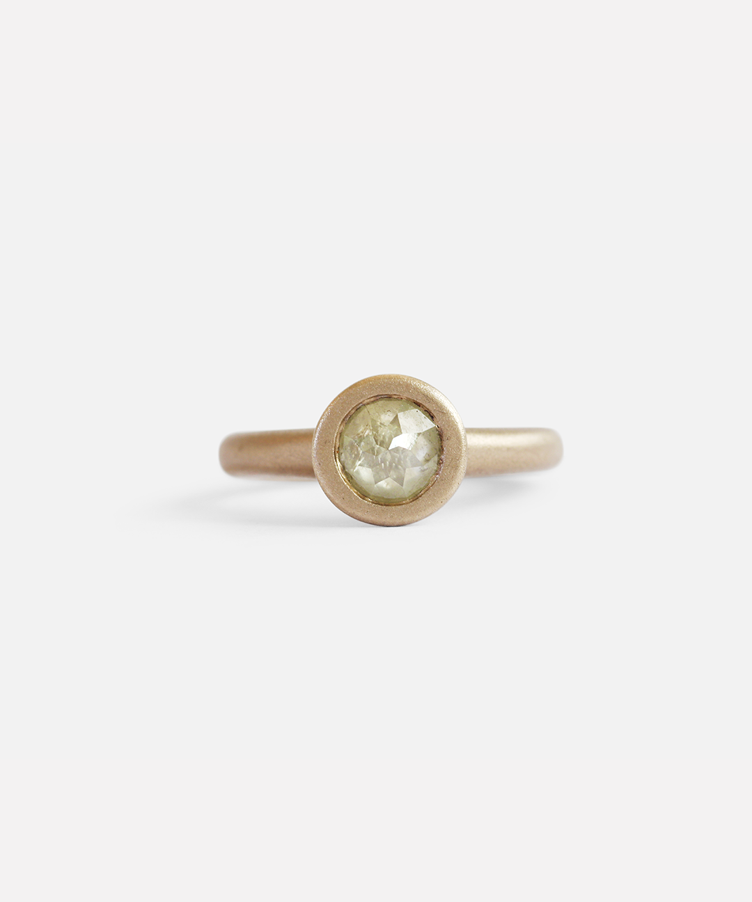 Lollipop 1 / Rose Cut Milky Yellow Diamond By Hiroyo