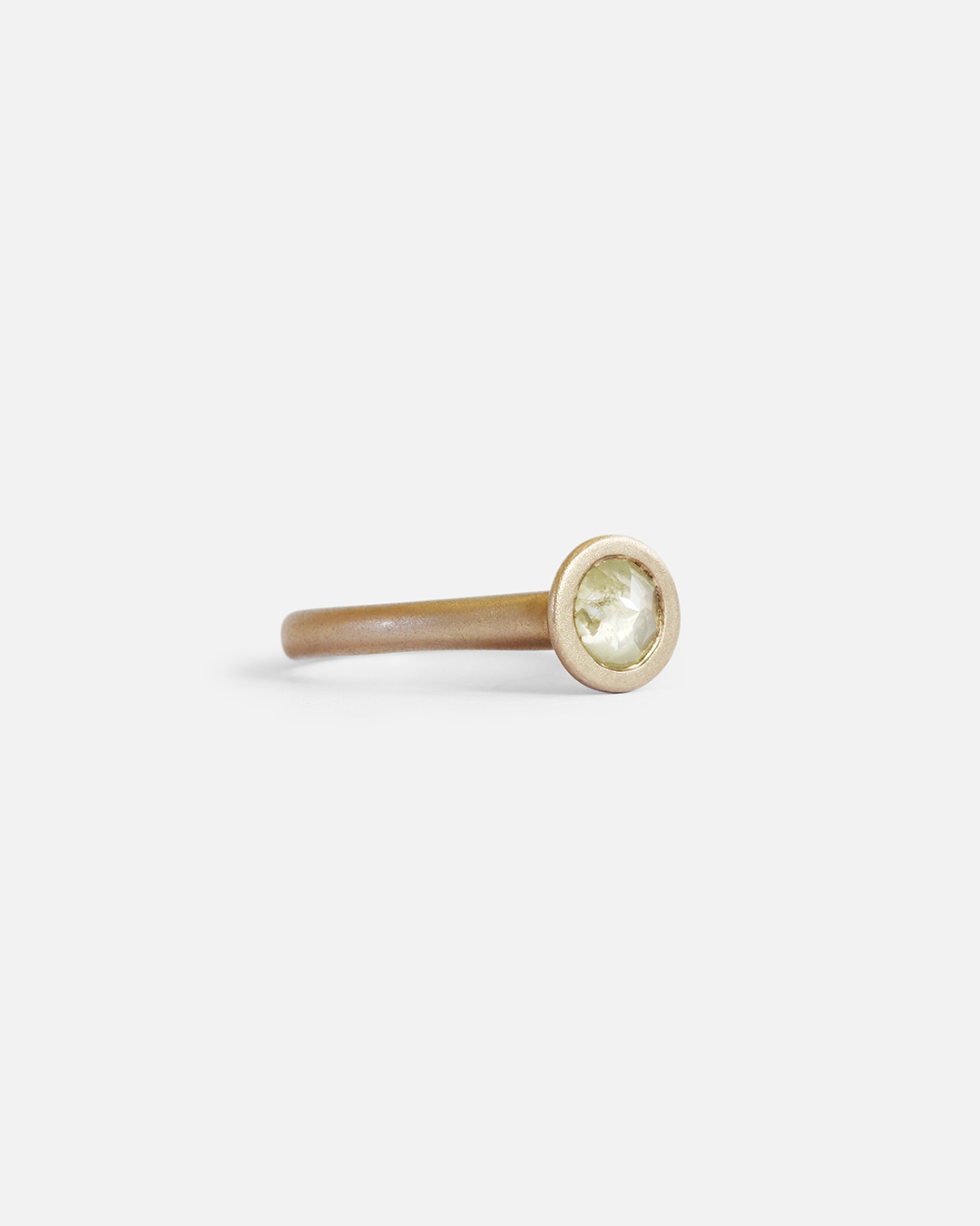 Lollipop 1 / Rose Cut Milky Yellow Diamond By Hiroyo