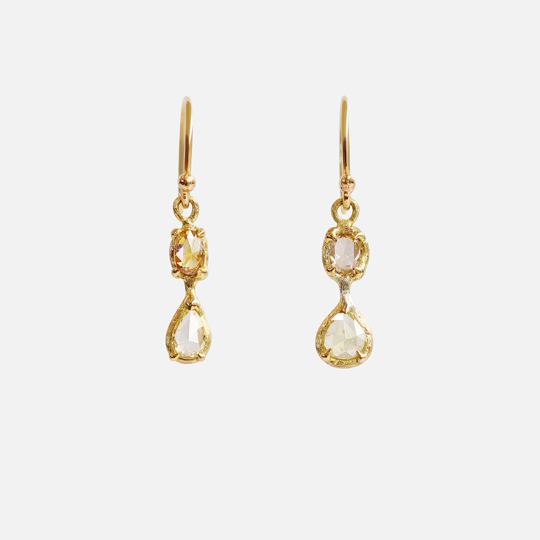 Silk / Long & Long Drop Earrings By Hiroyo in earrings Category