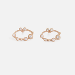 Melee 66 Studs / White Diamonds By Hiroyo