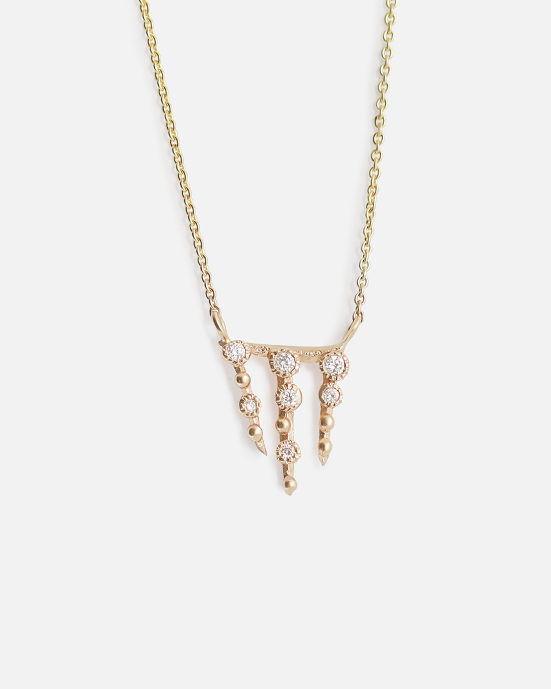 Melee 67 / White Diamond Pendant By Hiroyo