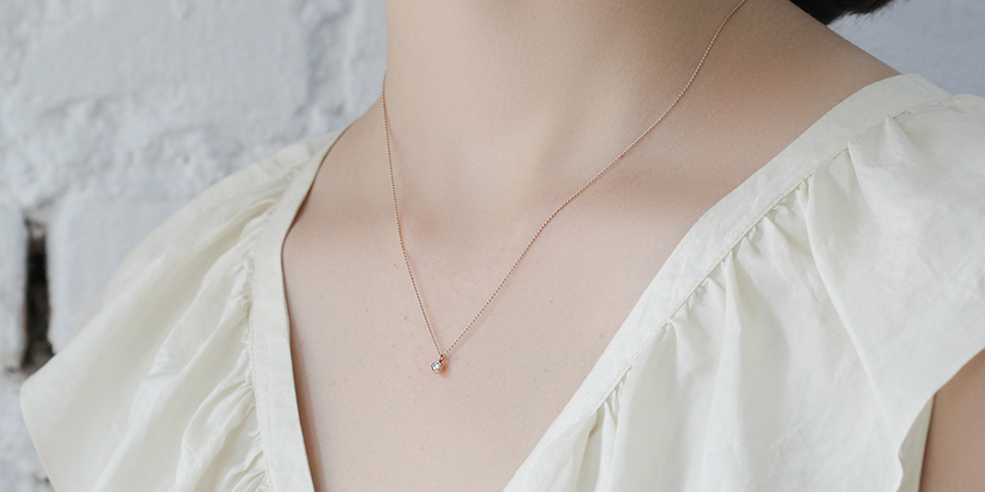 Melee Ball / White Diamond Pendant By Hiroyo in pendants Category