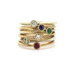 Melee Ball / White Diamond Ring By Hiroyo