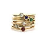 Melee Ball / White Diamond Ring By Hiroyo