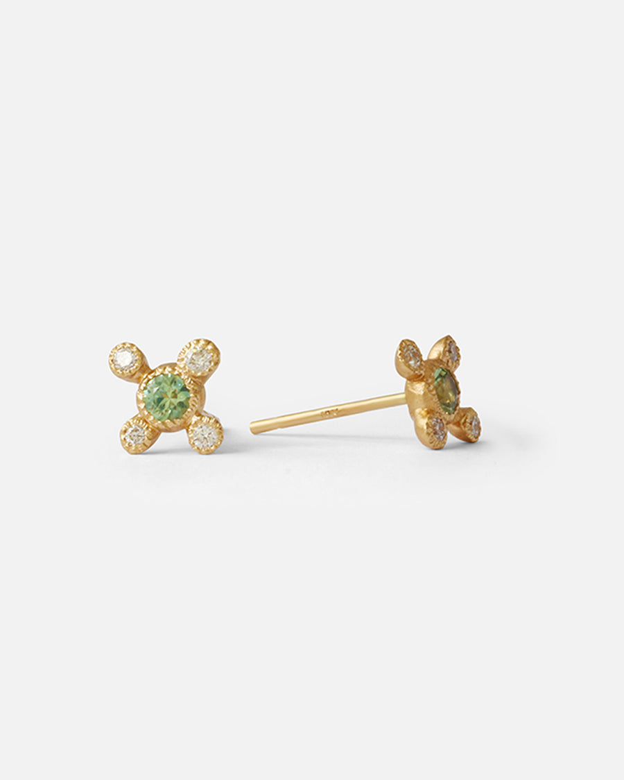 Melee 26 Studs / Sapphires By Hiroyo in earrings Category