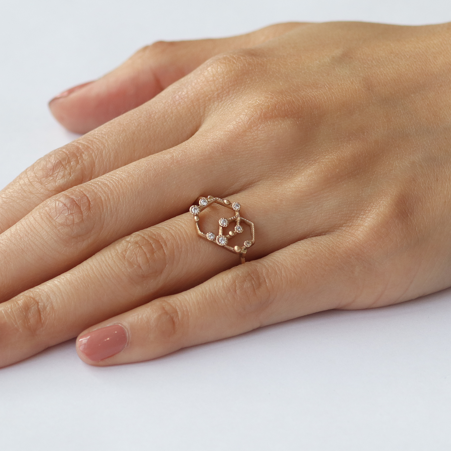 Melee 63 / White Diamonds By Hiroyo in rings Category