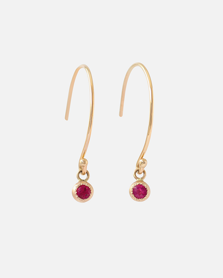 Melee Ball Loop / Ruby By Hiroyo in earrings Category