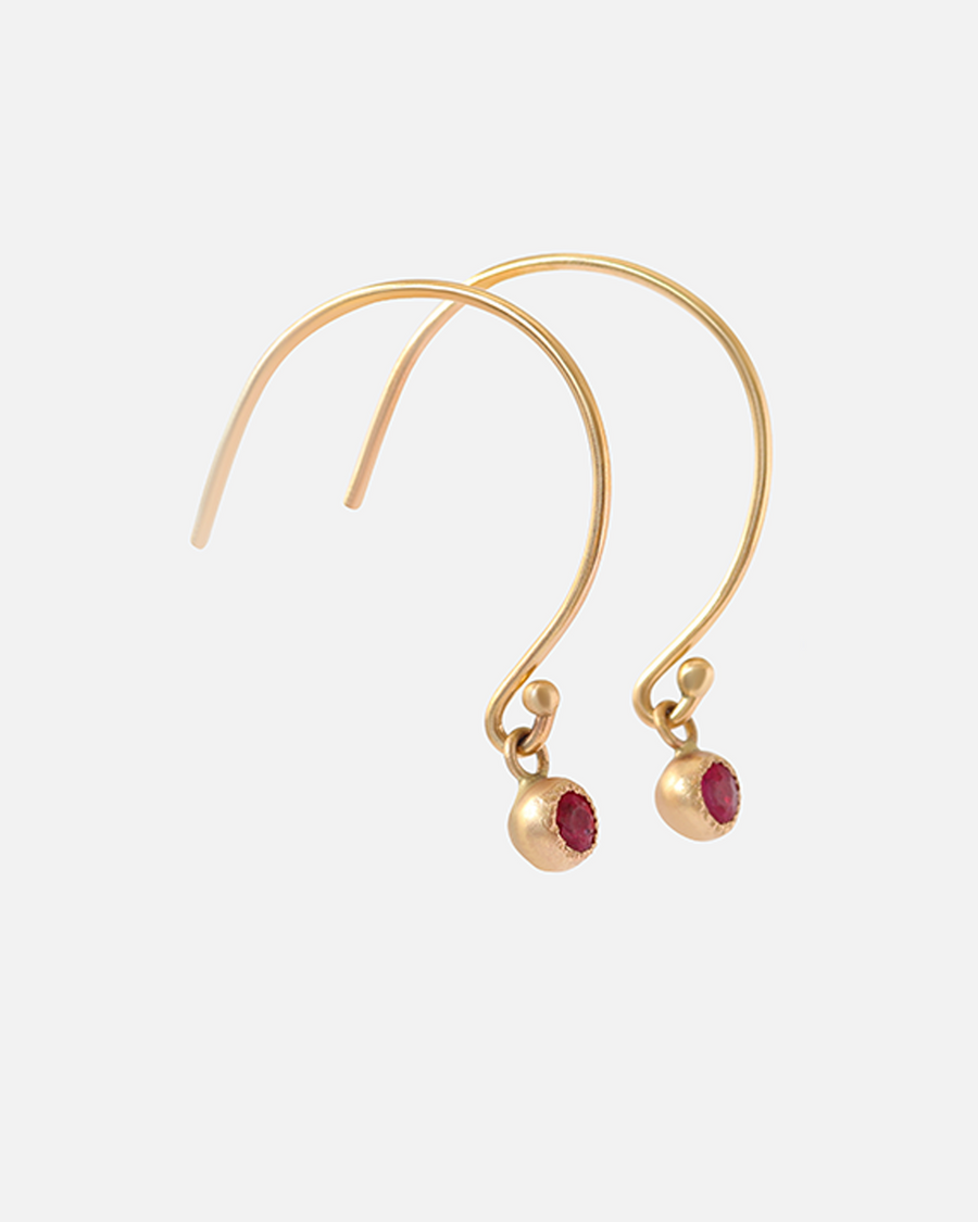 Melee Ball Loop / Ruby By Hiroyo in earrings Category